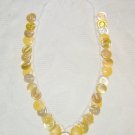 "Lemon Meringue" Button Necklace