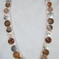 "Sand & Shells" Button Necklace
