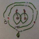 Lady Bug Necklace and Earing Set