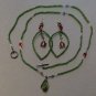 Lady Bug Necklace and Earing Set