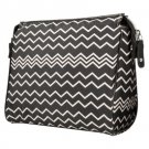 MISSONI for Target Cosmetic Travel Purse Kit Bag Black Chevron Zig Zag Famiglia