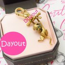 Authentic Juicy Couture Climbing Cat Animal Gold Bracelet Charm YJRU4856 + box