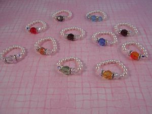 Swarovski Crystal Beads and Swarovski Pearl Ring