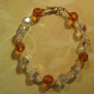 Swarovski Crystal Bracelet Topaz and Crystal