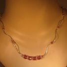 Pink Swarovski Crystal Necklace
