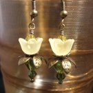 Yellow lovely Lucite Flower Earring