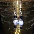 Blue Denim Lapis and Swarovski Crystal Earrings