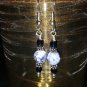 Blue Denim Lapis and Swarovski Crystal Earrings