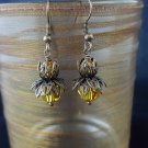 8mm Round Sunflower Swarovski Crystal Earring