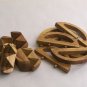 2 WOODEN 3D PUZZLES TEAK KIDS GAME TOY BRAIN TEASER