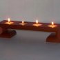 CUSTOM MADE MAHOGANY TEA LIGHT CANDLES VOTIVE HOLDER
