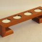 CUSTOM MADE MAHOGANY TEA LIGHT CANDLES VOTIVE HOLDER