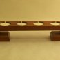 CUSTOM MADE MAHOGANY TEA LIGHT CANDLES VOTIVE HOLDER