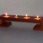 CUSTOM MADE MAHOGANY TEA LIGHT CANDLES VOTIVE HOLDER