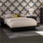 Maddox Full/Queen Black Wood Platform Bed 3 Piece Bedroom Set