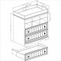 Handover Changing Table in Espresso Finish