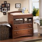 Sweet Morning Wood Changing Table in Royal Cherry Finish