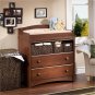 Sweet Morning Wood Changing Table in Royal Cherry Finish