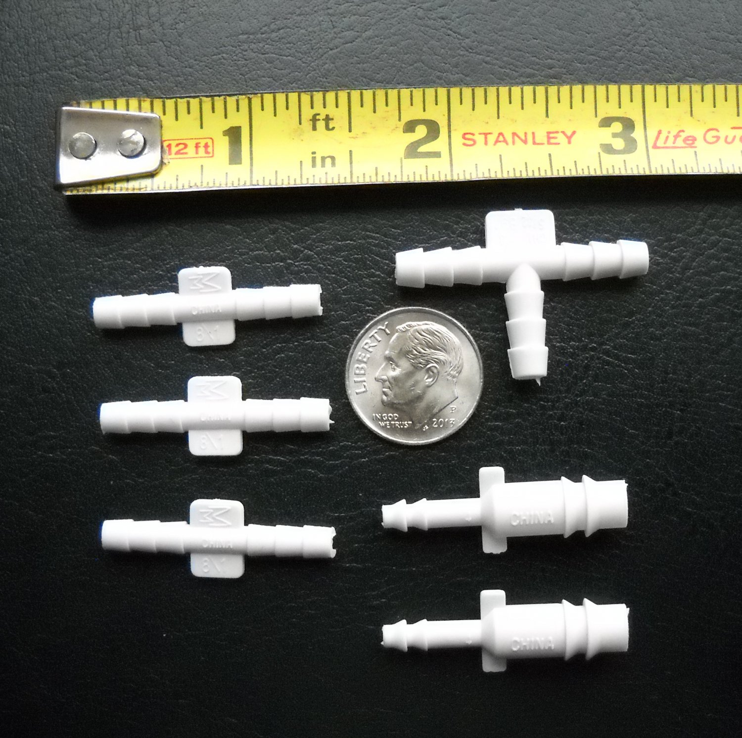 6 X 1/8'' Plastic Vacuum Connectors Windshield Washer Hose