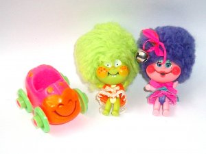 LIDDLE KIDDLES UPSY DOWNSY FOOZIE WOOZIE TINGLE DINGLE LOT w/ CAR