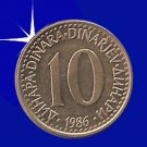 "10 DINARA 1986 Jugoslavije"