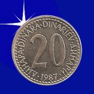 "20 DINARA 1987 Jugoslavije"