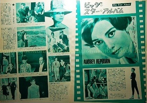 Audrey Hepburn Star Memory clipping pinup 5pages 1971 : 71s2