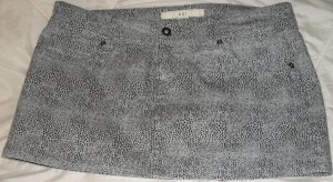 DNM Short Mini Skirt Black and Grey Women Clothing Medium Size M