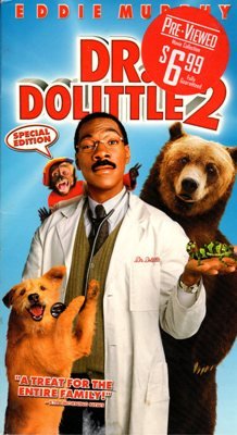 Dr. Dolittle 2 Eddie Murphy VHS Kristen Wilson Video Dog PG Family Movie Creatures