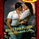 What's Your Pleasure? by Julie Elizabeth Leto Harlequin Temptation Book 0373259840 