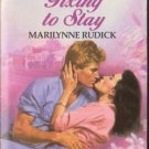 Fixing To Stay by Marilynne Rudick Harlequin Temptation Book Novel 0373252285 