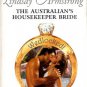 The Australian's Housekeeper Bride by Lindsay Armstrong Harlequin Presents Novel Book