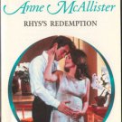 Rhys's Redemption by Anne McAllister Harlequin Presents Romance Book 0373121261