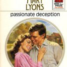 Passionate Deception by Mary Lyons Harlequin Presents Novel Book 0373109083