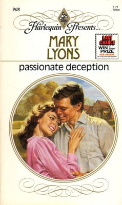 Passionate Deception by Mary Lyons Harlequin Presents Novel Book 0373109083