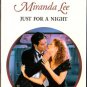 Just For A Night by Miranda Lee Harlequin Presents Novel Romance Book 0373121644
