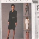 McCall's 3824 Dress Alternatives Double-Breasted Jacket Size BB 8 10 12 14 Uncut Sewing Pattern