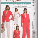 McCall's M5818 AAX Classic Fit Palmer Pletsch Jacket Dress Pants Size 4 6 8 10 Uncut Sewing Pattern