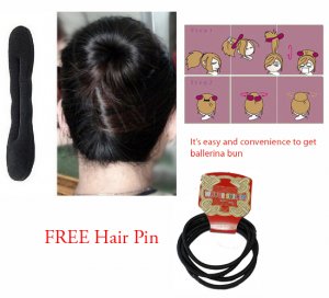 Magic Sponge Hair Holder/Hair Bun Maker Free Hair Bin