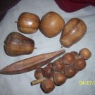 Vintage Wooden Fruit  Free Shipping