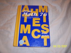 Saxon Math 76 Student Text  Free Shipping