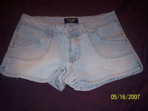 Angels Distressed Daisy Duke Shorts Womens 13  FREE SHIPPING