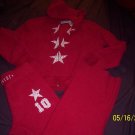 Carolina Blues Fleece Set Girls 8/10  FREE SHIPPING