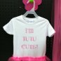 I'm Tutu Cute Shirt  24mos, 3T, 4T,  youth: S, M, L