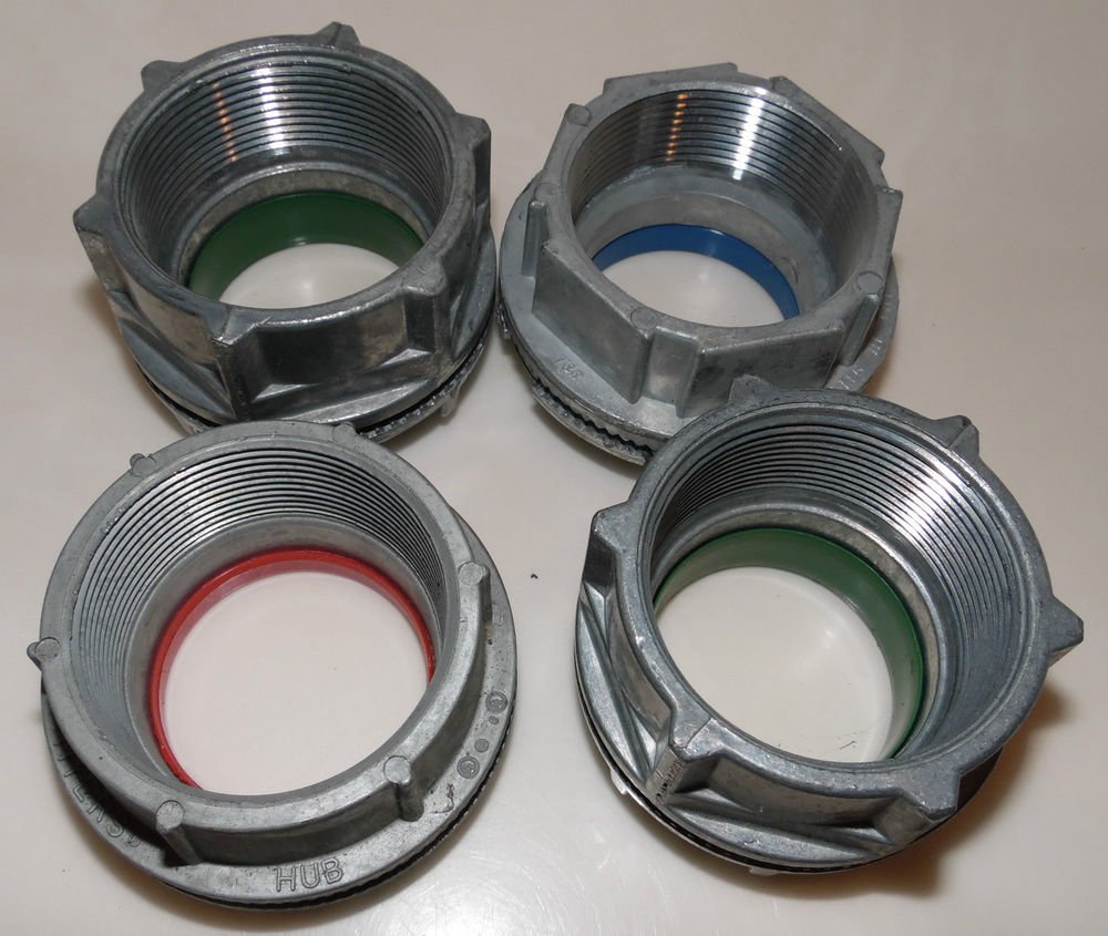 Meyers Hubs Aluminum 2" Conduit Connector Hubs Lot of 4