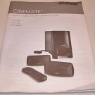 BOSE Cinemate Digital Home Theater Speaker System Owners Guide Manual Only