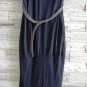 Woman Woven braided belt - width 0.8inch Dark Brown