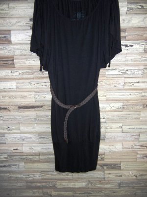 Woman Woven braided belt - width 0.8inch Dark Brown
