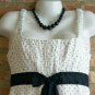 OutFitKit blue white polka dot sleeveless summer dress with accessories