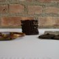 OutFitkit retro psychedelic mini yellow brown orange tunic dress with accessories